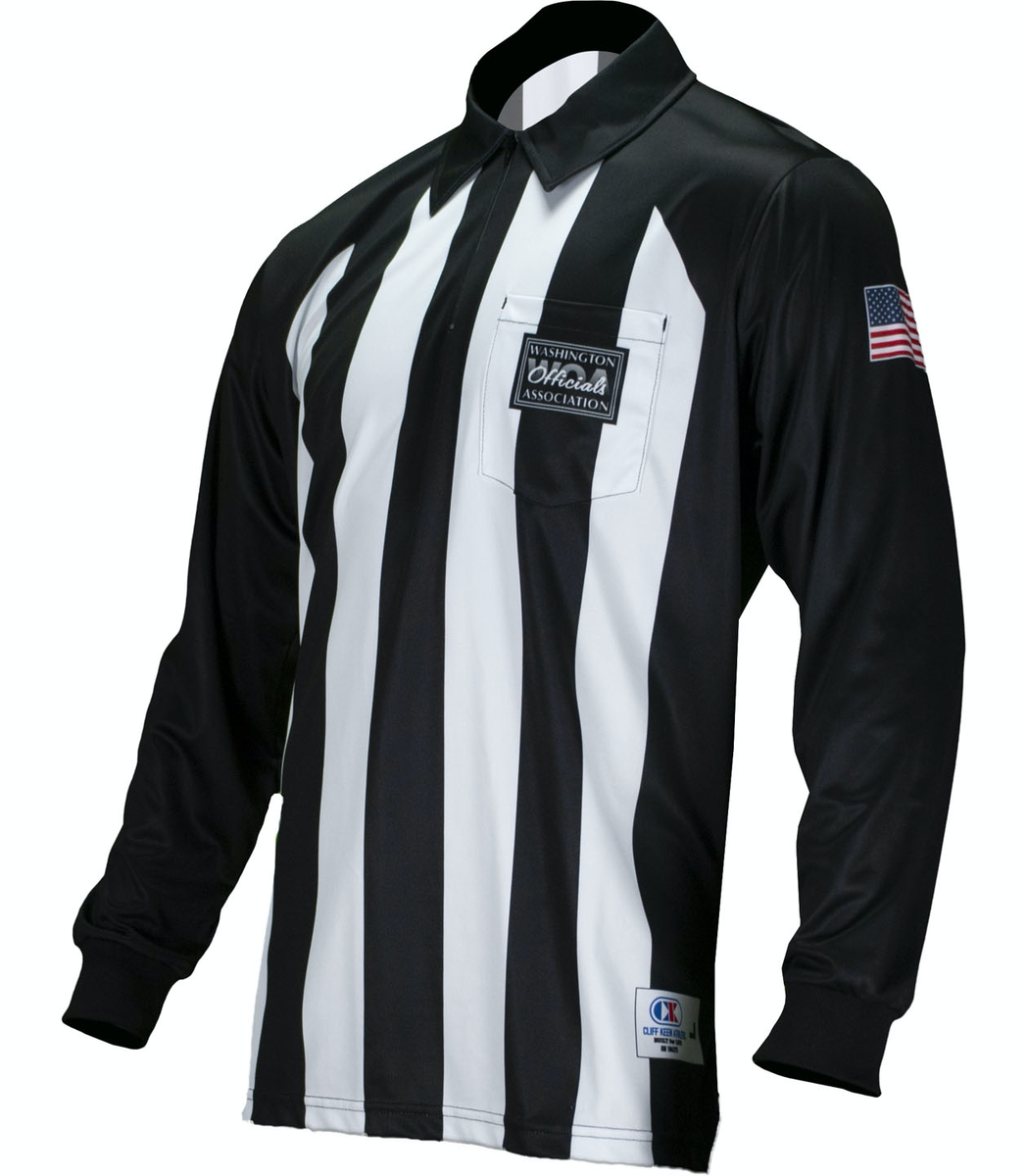 Referee Store | United Attire Baseball Umpire Shirt - Blue with Black Side Panel Black Small